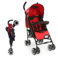 LuvLap City Stroller/Buggy, Compact & Travel Friendly, for Baby/Kids, 6-36 Months (Red) 