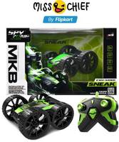 (Prebook) Miss & Chief Double sided Stunt Car with Rechargeable Battery and Charger Toy for Kids and Adults  (Black)#JustHere