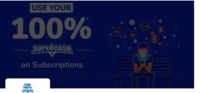 Use 100% SuperCash upto 100₹ on Subscriptions Purchase on Mobikwik [4-10PM]