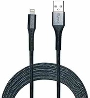 True Desire Braided Charging Cable Compatible for-iPhone (1 Meter, Grey) @99
