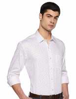 Amazon Brand - Symbol Men's Checkered Regular Fit Full Sleeve Cotton Formal Shirt [39]

