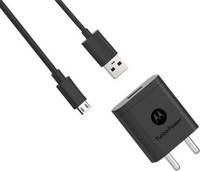 Motorola SJSC54 Qualcomm Turbo Power 18W with Micro USB Data Cable Mobile Charger 3 A Mobile Charger with Detachable Cable  (Black)