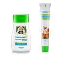 [MRP ERROR] Mamaearth Moisturizing Daily Lotion for Babies + Berry Blast Kids Toothpaste