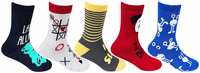 Bonjour Boy's Cotton Calf Socks (Pack of 5) Rs.89