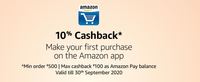 Make Your First Purchase On The Amazon App And Get 10% Cashback Up To ₹100