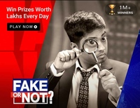  Flipkart Video presents Fake Or Not Fake 22nd September win GVs