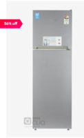 Voltas Beko 270L Inverter 3 Star 2019 / 2 Star 2020 Double Door Refrigerator (Silver, RFF293I)