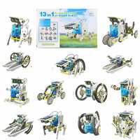 FI - FLICK IN DIY 13 in 1 Solar Power Energy Robot Science School Projects Learning and Educational Toy Kit for Kids