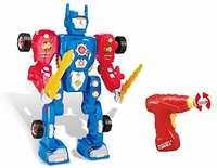 Unique Deal- Toys Bhoomi Build Your Own Transform Robot Take-A-Part Modification Toy Playset with Power Drill, Lights & Sound – 31 Pieces