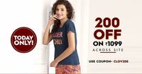 Clovia Today Only Sale - 200 Off on 1099 Across Site + 3% Extra Off via Coupon