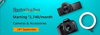 Amazon Shutter Bug Fest: Upto 60% Off On Cameras &  Accessories 
