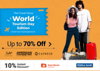 Get 10% Instant Discount On Selected Luggage and Travel Accessories Via BOB & Federal Bank Cards(25 - 27Sep)