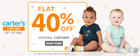 Carter's Baby & Kids Clothing Store Get Flat 40% off Extra Entire Range