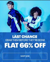 ReeBok Last Chance Sale Flat 66% Off On Shoes And Accesories + 10% Extra Cashback With HDFC