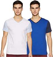 [Many Options] Symbol Men's Plain Regular fit T-Shirt (Pack of 2) from Rs. 349 @ Amazon