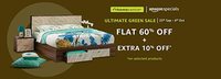 Amazon The Ultimate Green Sale (25th - 4th Oct): Flat 60% Off on Furnitures + Extra 10% off on Selected Products