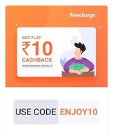 Flat 10 cashback on recharge of 10 & above @ freecharge (user specific)