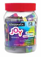 Classmate Joy Neon Erasers Jar - Pack of 55. Apply 20% coupon