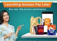 Sign Up and Shop with Amazon Pay Later & Get 25% Cashback upto 250₹ 