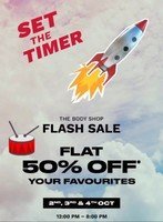 The Body Shop Flash Sale 2nd To 4th October 12 Noon To 8PM