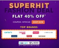 First Cry Super Hit Fashion Deal Sale Flat 40 % Off + Instant Discount With SBI