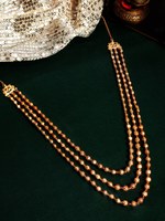 Rubans Gold-Plated Layered Beaded Necklace (
