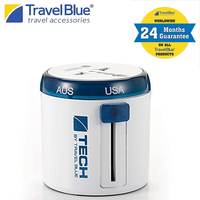 Travel Blue Twist and Slide 262 World Travel Adapter (Blue)


