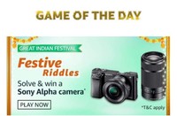 Amazon Festive riddles- Solve and Win a Sony Alpha Camera