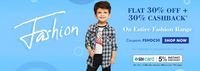 First Cry Fashion Flat 30% Off + 30% Cashback + 5% Extra Discount With SBI