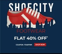 Firstcry:Shoecity Sale- Flat 40% OFF on Select Footwear Range
