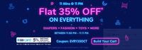Live  Firstcry: 11 MINS @ 11 PM : Flat 35% OFF* on Everything + 5% Instant discount with SBI Card