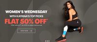 Reebok Women's Wednesday Day Sale Flat 50% Off On Footwear And Clothing