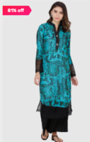 Flat 75 - 82% Off On Women's Apparel Brands Like Global desi, Imara & Soch