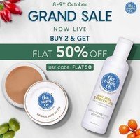 The Moms Co Grand Sale Buy 2 Get Flat 50% Off 8 to 9th Oct
