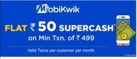 mobikwik flat rs50 supercash on Min Txn. of rs499 @JIOMART.COM