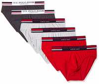 US Polo Association Men's Cotton Brief (Pack of 6) (Colors May Vary) 