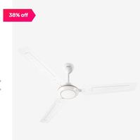 Lowest - Luminous Josh 1200 mm 3 Blade Ceiling Fan  (White)
