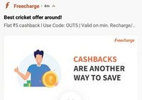 (User Specific) FreeCharge get upto rs.30 cb on min recharge/bill payment of rs.30 or more