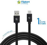 Prebook Flipkart SmartBuy ACRPB1M02 1 m USB Type C Cableat Rs.75