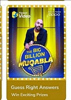 Flipkart Video Presents Big Billion Day Muqabla, 15th Oct, win gvs and scs 