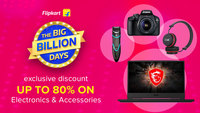 Flipkart Big Billion Days Sale Offers on Electronics & Accessories(Exclusive) - Discount up to 80% & 10% OFF on SBI Cards