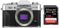 Fujifilm X-T30 26.1 MP Mirrorless Camera Body (APS-C Sensor, Electronic Viewfinder, 3" Tilting Touchscreen) + SanDisk 128GB Extreme Pro SDXC UHS-I Card - C10, U3, V30, 4K UHD, SD Card