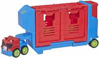 Playskool Heroes Transformers Rescue Bots Academy Flip Racers Optimus Prime Launcher Trailer
