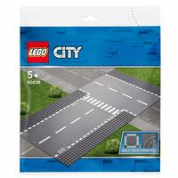 LEGO City Straight and T-Junction Building Blocks for Kids 60236