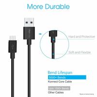 Portronics POR-654 Konnect Core 1M Micro USB Cable with Charge & Sync Function (Black)