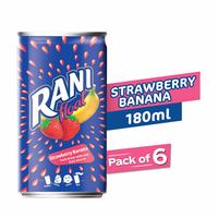 Rani Rani Strawberry Banana Float Jar, 6 X 180 g