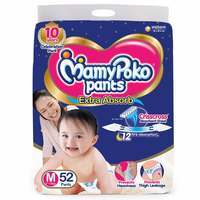 MamyPoko Pants Extra Absorb Diaper, Medium (52 Count)

