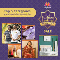 Top 5 Categories you should check-out at the Myntra Big Fashion Festival Sale