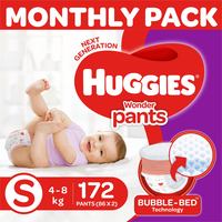 Flat 42% off Huggies Wonder Pants diapers -Monthly Box - S 172 pants