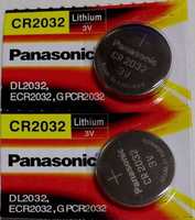 Panasonic Cr2032 3 Volt Lithium Coin Battery - Pack of 2